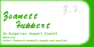zsanett huppert business card